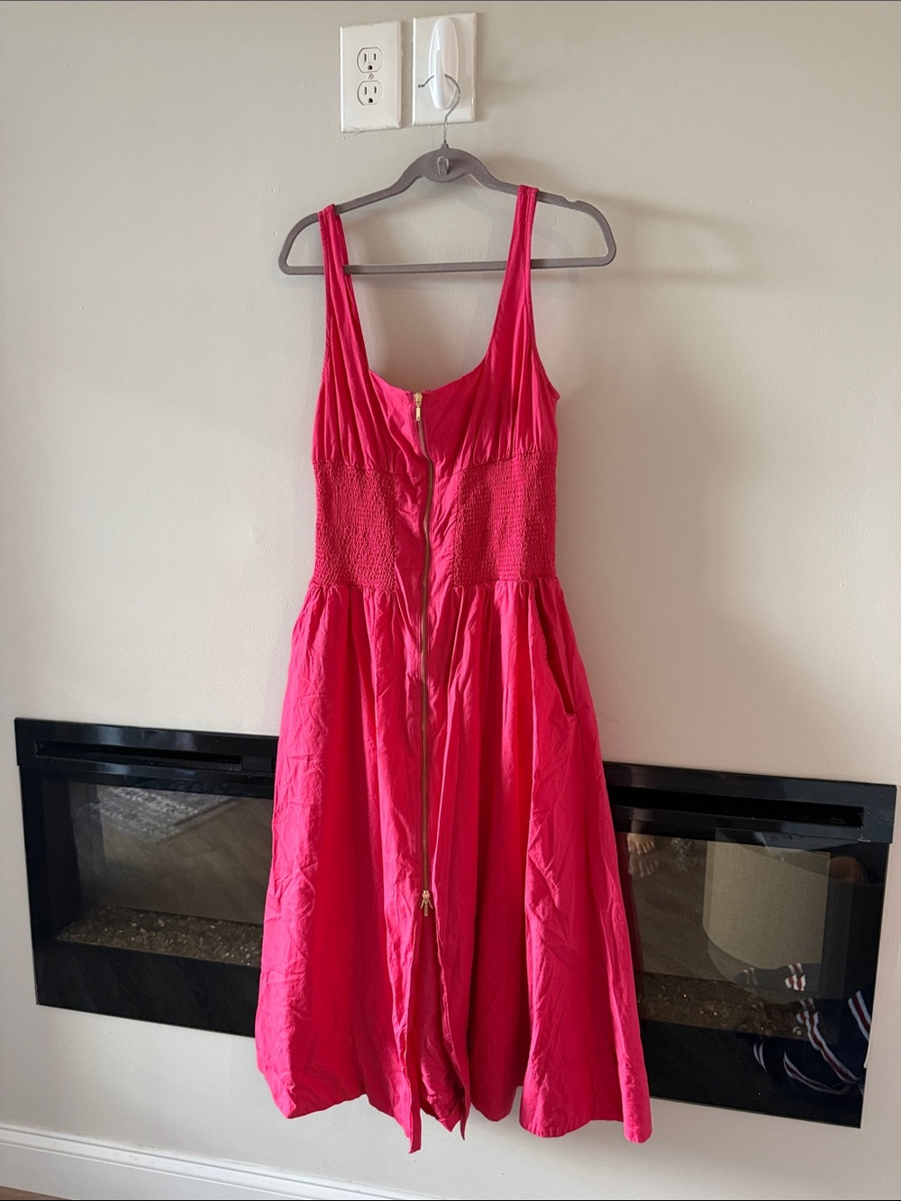 Anthropologie Tommie Square Neck Midi Dress